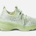 Bebe Women's Leyla Lace-Up Rhinestone Sneakers sparkly blingy festival Photo 1