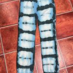 Something Navy Blue Tie-Dye Striped Elastic Waist Cuffed Joggers Size Small Photo 0