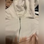 Aerie Co-Ord Lounge Quarter Zip Crop Hoodie In Dip Dye Natural Sz XXL Photo 5