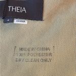 Theia Green Sequin Mesh Faux Wrap MIDI Dress 3/4 Length Sleeve Size 4 NWT Photo 11