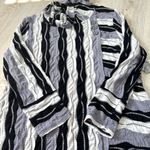 Habitat  Clothes to Live In 3D Knit Wavy Textured Cowl Neck Tunic L Lagenlook Art Photo 8