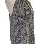 BCBG MaxAzria Ruffle Top Halter Neck Gray Size Small Blouse Photo 5