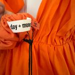 NWT Day + Moon Orange Ruffle Dress Size Small Photo 1