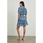 Rails Fiorella Mini Dress in Chambray Floral Size Small Ruffles Flirty Summer Photo 3