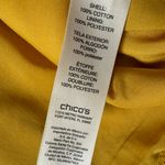 Chico's  Textured Swing Jacket Size Medium Mustard Office Professional Photo 6