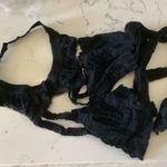 Victoria's Secret Vintage Victoria’s Secret lace garter belt with thigh high stockings black Photo 8