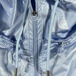 Layer 8 Women's Studio Shine Windbreaker Jacket Ice Blue Athletic Lightweight S Photo 5