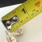 Sterling Silver TAXCO  Red Jasper Heart Cabochon Drop Dangle Earrings Photo 2