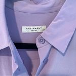 Equipment  Silk Lavender Long Sleeve Button Down Blouse | Size S Photo 2
