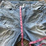 Seven7 Boyfriend Jeans Distressed Light Wash Women’s 14 Mid Rise Blue Capri Y2K Photo 11