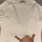 Oh Polly  Amryn Long Sleeve Sweetheart Neckline Mini Dress in Ivory, US 4 (Small) Photo 7