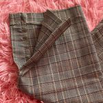 Jules & Leopold  Tan Plaid Flare Pants Photo 2
