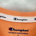 Champion NWT Logo Orange Spellout Cropped Tee Photo 1