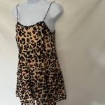 Urban Outfitters  Leopard Babydoll  Mini Dress XS Y2K Coquette Indie Festival Tan Photo 4