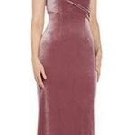 Adrianna Papell Velvet Mermaid Gown Dress Antique Rose Size 8 NWT Photo 0