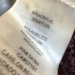 Calvin Klein Womens Black Flare Sleeve Round Neck Gauzy Blouse sz M Preppy Chic Photo 4