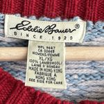 Eddie Bauer Y2K VTG Nordic Fair Isle Lambswool Cardigan Knit Sweater XL Photo 2