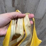 Jenny Yoo  100% Silk Yellow Marigold Mini Bridesmaid Dress Photo 6