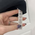 Alo Yoga Blissful Henley Ribbed Bra Top Photo 5