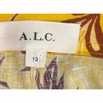ALC Frank A.L.C. Gilmour Yellow Floral Linen Romper Floral Size 12 NWT Coconut Girl Beach Photo 12