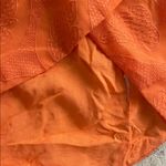 Anthropologie  Maeve Slim Ruffle Orange Wrap Skirt Photo 13