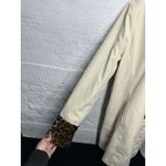 Dennis Basso Size L Fab Leopard Animal Print Faux-Fur Reversible Car Coat Jacket Photo 2