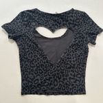 Victoria's Secret PINK Victoria’s Secret Leopard Print Crop Top XS – Heart Cutout Back Photo 1