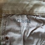 MOTHER Denim Mother Jeans Low-Rise Looker Blow Out Raw Hem Tan Distressed Tan Ankle Jean, 26 Photo 10