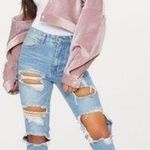 Pretty Little Thing BNWT MOMOKROM/PRETTY LITTLE THINGS MID WASH BOYFRIEND EXTREME DENIM.RIDGID.SEXY! Photo 1