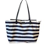 Kate Spade  Blake Avenue Black and White Striped Tote Purse Bag  Photo 0