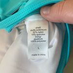 Maurice's New‎ NWT Indigo Sky  Teal Neck Tie Halter Swim Top Size Large Photo 3