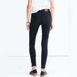 Madewell Women's High Riser Ripped Skinny Jeans in Black Sea Raw Hem Size 27 Photo 2