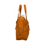 NWT Onna Ehrlich Pebbled Leather Satchel Bag Orange | Shoulder Tote Handbag Photo 3