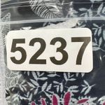 Loft  Floral Print Tiered Mini Dress Navy‎ Pink Long Sleeve Ruffle Boho Medium Photo 11