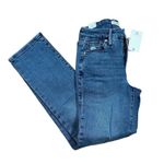Good American Good Straight Jeans SIZE 25 Medium Wash High Rise Ankle $165 NEW Photo 3