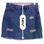 Bongo Vintage Y2K Distressed Denim Mini Skirt Size Medium EUC Photo 5