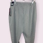 Bill Blass  Jeans  Black White Gingham Ankle Pants Rolled Hem Size 14 Stretch NWT Photo 5