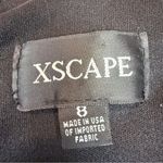 XScape  Black Bell Sleeve‎ Open Shoulder Long Dress Gown Size 8 Photo 6