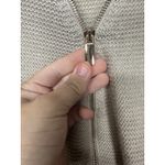 Women's Beige Zip Cable Knit Sweater Size S The New York Company Long Sleeve Photo 6