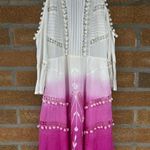 ASOS Pink Premium Cold Shoulder Dip Dye Victoriana dress size 4 Photo 0