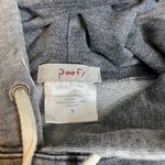 POOF‎ Faded Grey Pullover Hooded Sweatshirt Small Gray Photo 1