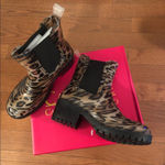 Catherine Malandrino NEW Leopard Rain Boots Photo 1