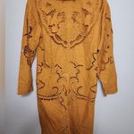 Free People New  Susanna Cutwork Embroidered Lace Longline Duster Jacket XS Photo 5