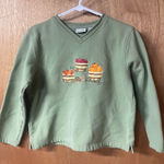 Classic Elements Green fall embroidered long sleeve  Photo 0
