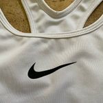 Nike Dri‎ Fit Women’s Sz S White Swoosh Non Padded Athletic Bra Photo 6
