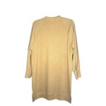 GB  Camel Tan Ribbed Tunic Sweater Dress Small Balloon Sleeves High Neck Trendy Photo 4
