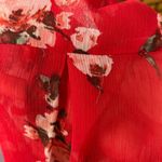 Kut From The Kloth  Red‎ Floral Blouse Size Large Photo 5