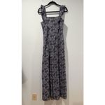 Chelsea and Violet Anthropolgie Jumpsuit Womens Small Stretch Wide Leg Floral Ruffle Wedding Preppy Photo 3