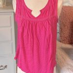 Crown & Ivy Pink Eyelet Beachy Flowy Top Photo 1