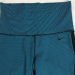 Nike Legend 2.0 Women’s Training Tights Blue And Black Striped Rare Pattern Size Small Photo 5